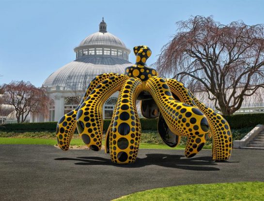 Un paseo por la exposición de Yayoi Kusama en el Jardín Botánico de Nueva York