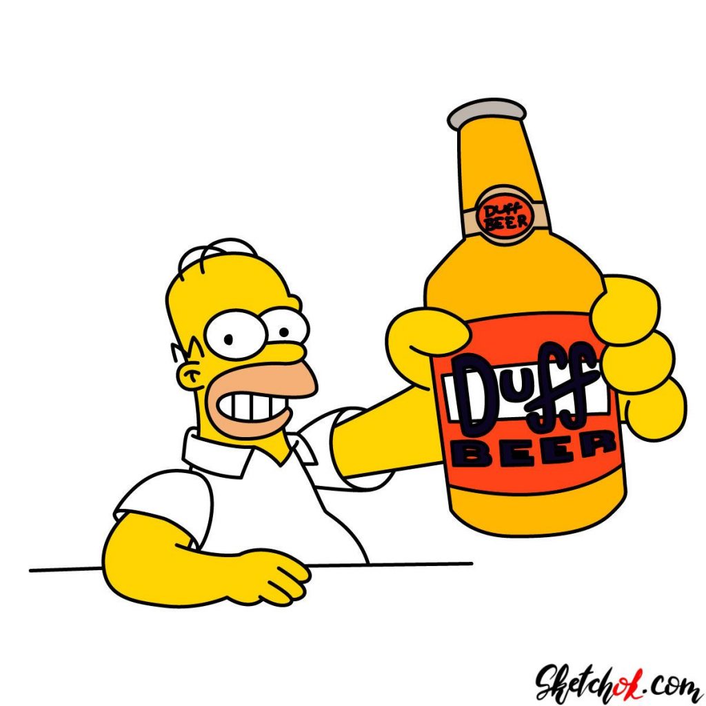 La cerveza Duff, la favorita de Homero Simpson. 