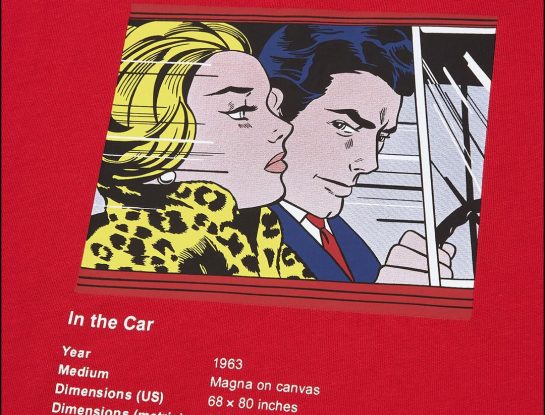 Un ícono del arte pop estampado sobre remeras