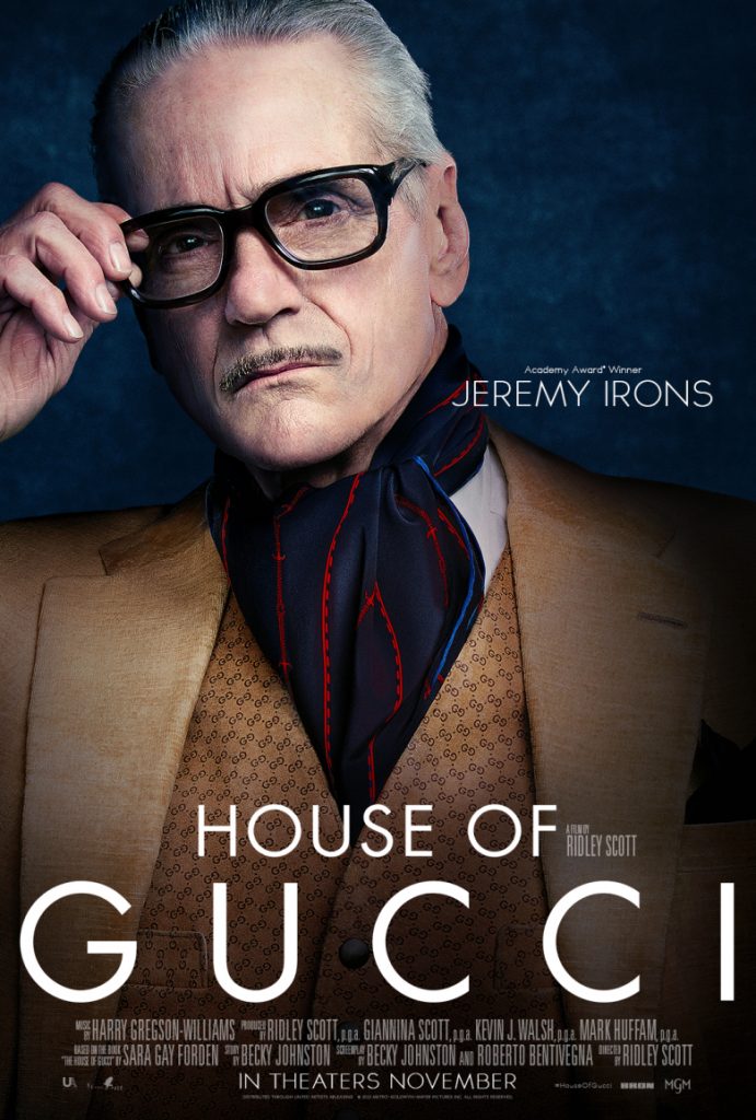 Jeremy Irons, otra estrella del elenco de House of Gucci. 