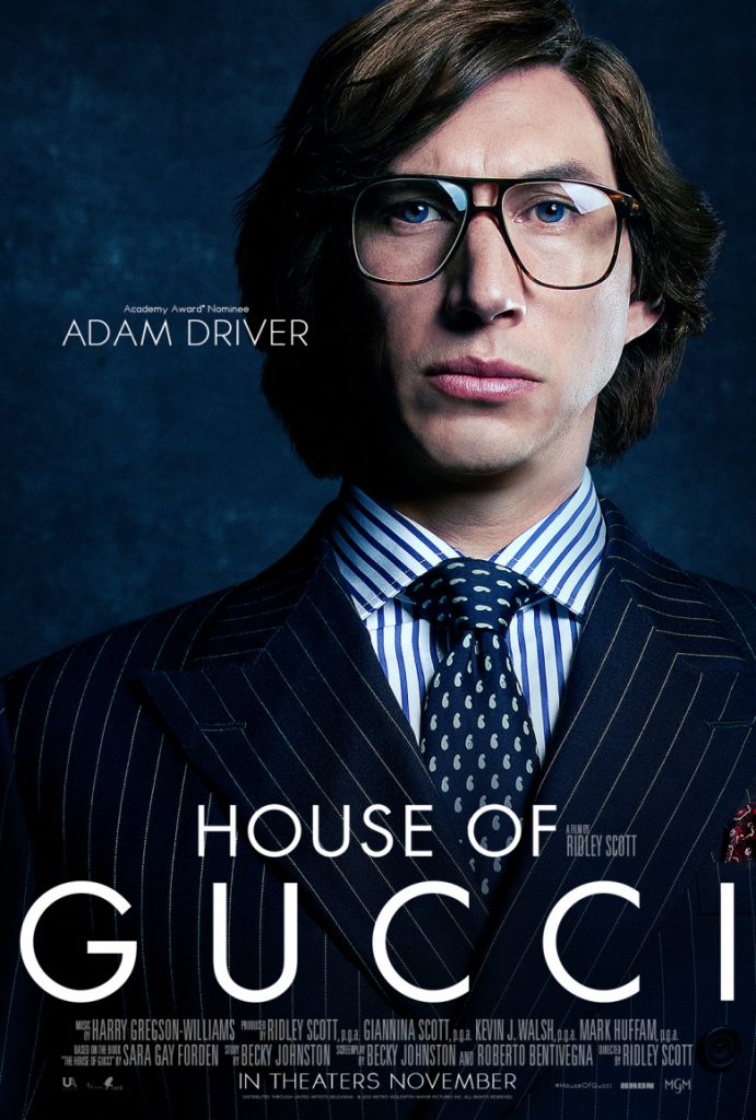 Adam Driver, estrella de House of Gucci de Ridley Scott. 