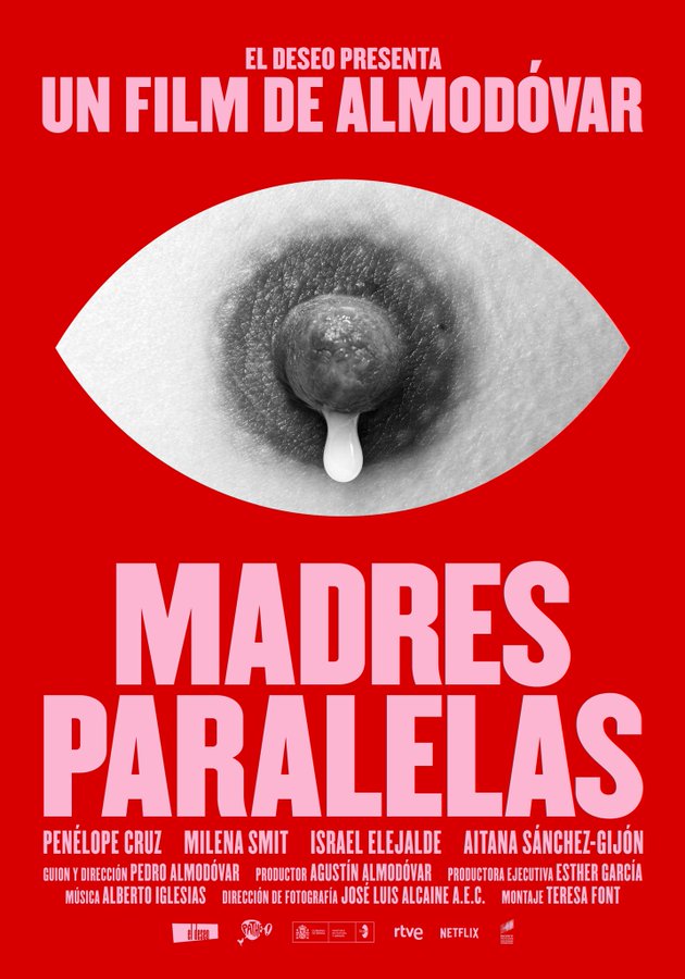 El póster de Madres Paralelas, el nuevo film de Pedro Almodóvar. 