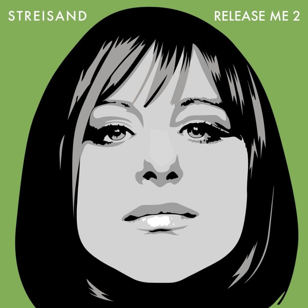 Barbra Streisand eligió un retrato histórico para "Release Me 2" y jugó en diferentes colores. 
