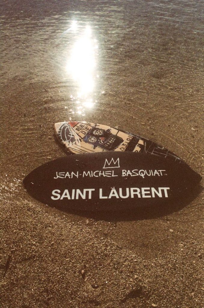 Las tablas de skimboard, objeto de culto de la colección de Saint Laurent. 