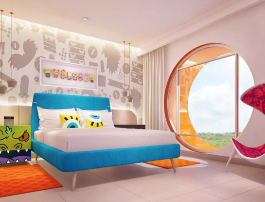 Un hotel de lujo recrea el universo de Bob Esponja y de otros personajes de Nickelodeon