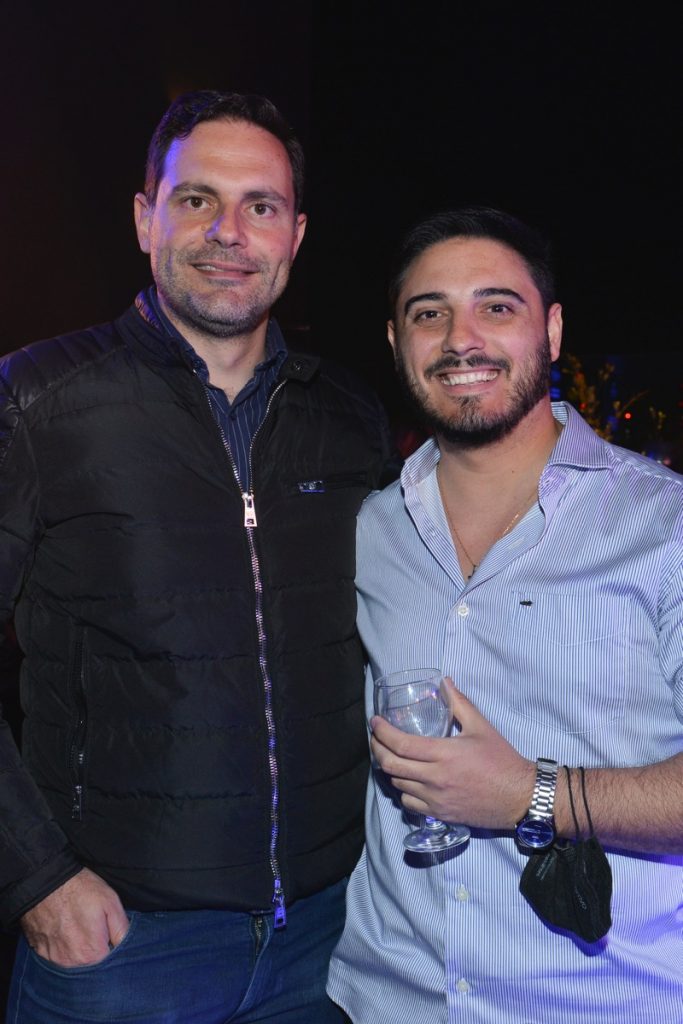 Gustavo Pesce, director de Grupo Atlántida, y Hernán Lirio. 