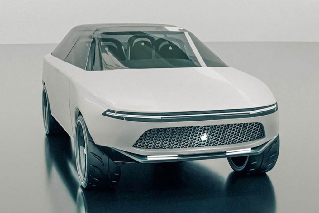 El diseño futurista de un auto soñado por los fans de Apple. 