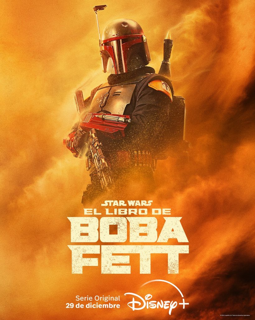 El póster del cazarecompensas Boba Fett. 