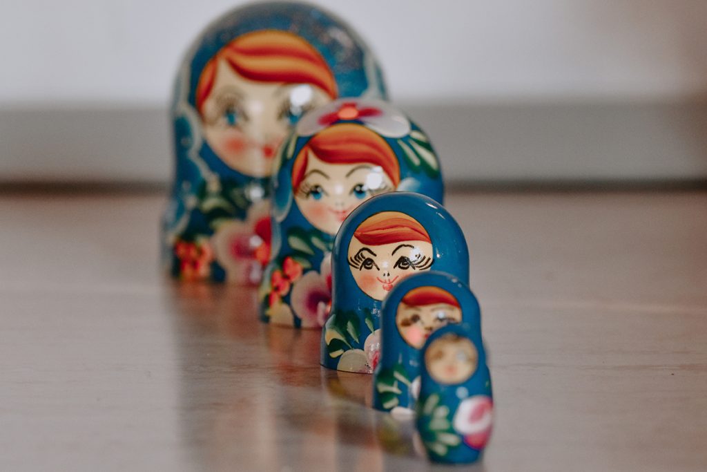 Las matrioskas, un souvenir de Rusia convertido en objeto de la cultura popular. 