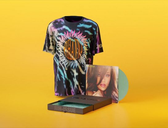 Rihanna celebra su discografía con una colección de vinilos y nuevos diseños
