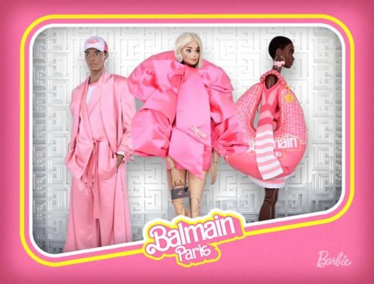 Balmain presentó una colección inspirada en la muñeca Barbie
