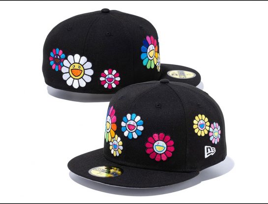 Las flores de Murakami estampan una colección de gorras y moda