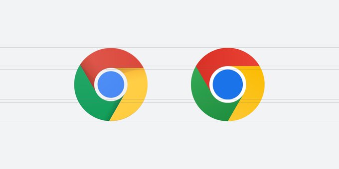 Después de ocho años, Google renueva la visual del popular ícono del navegador web Chrome.