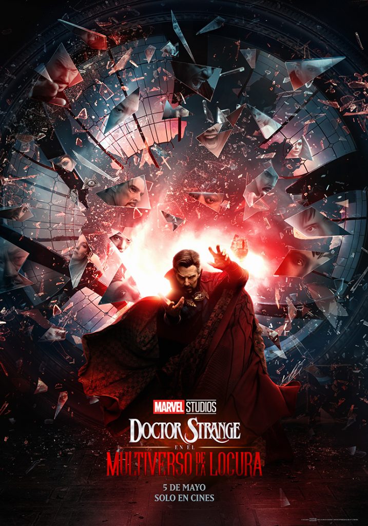 El póster oficial de la pel´´ícula "Doctor Strange en el multiverso de la locura", protagonizada por Benedict Cumberbatch. 