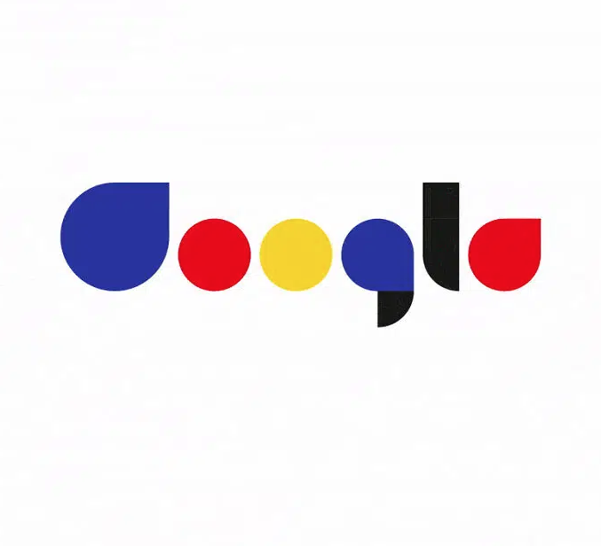 El logo de Google según la escuela Bauhaus. 