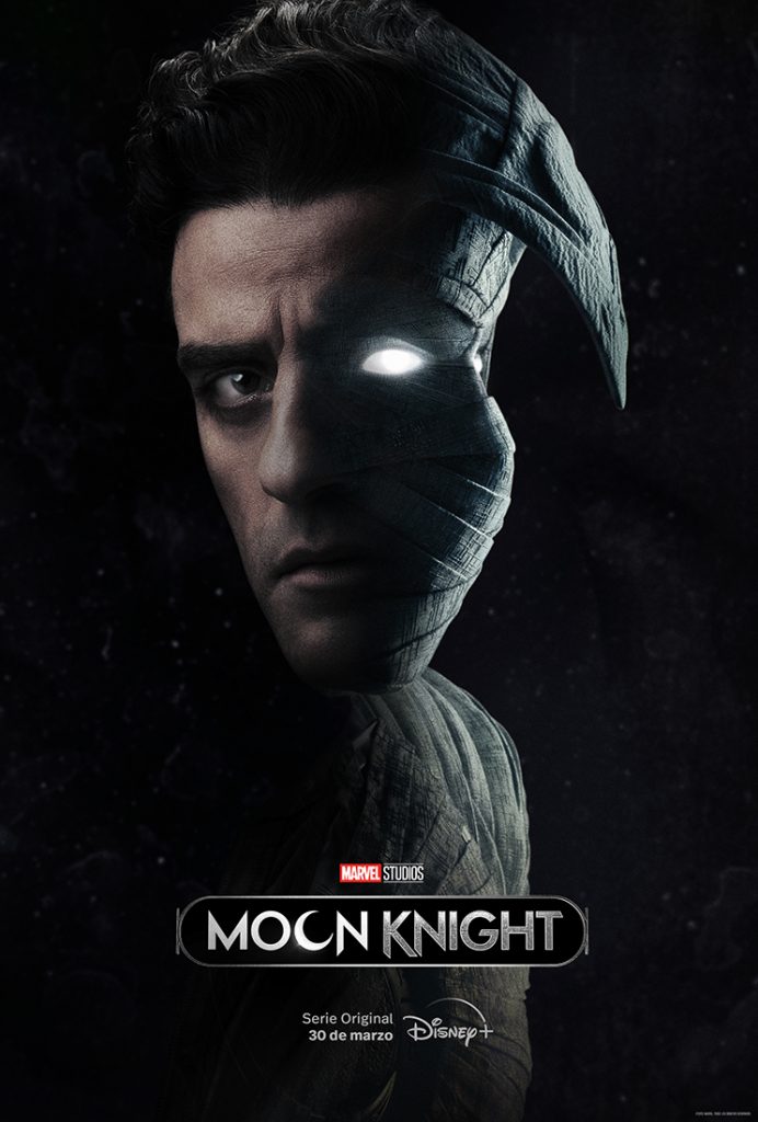 El póster oficial de Moon Knight, protagonizado por Oscar Isaac. 