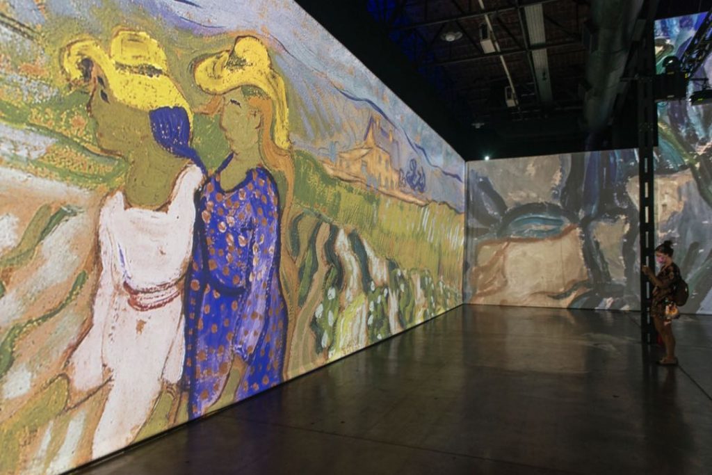 Ls exhibición "Imagine Van Gogh" en Argentina. 
