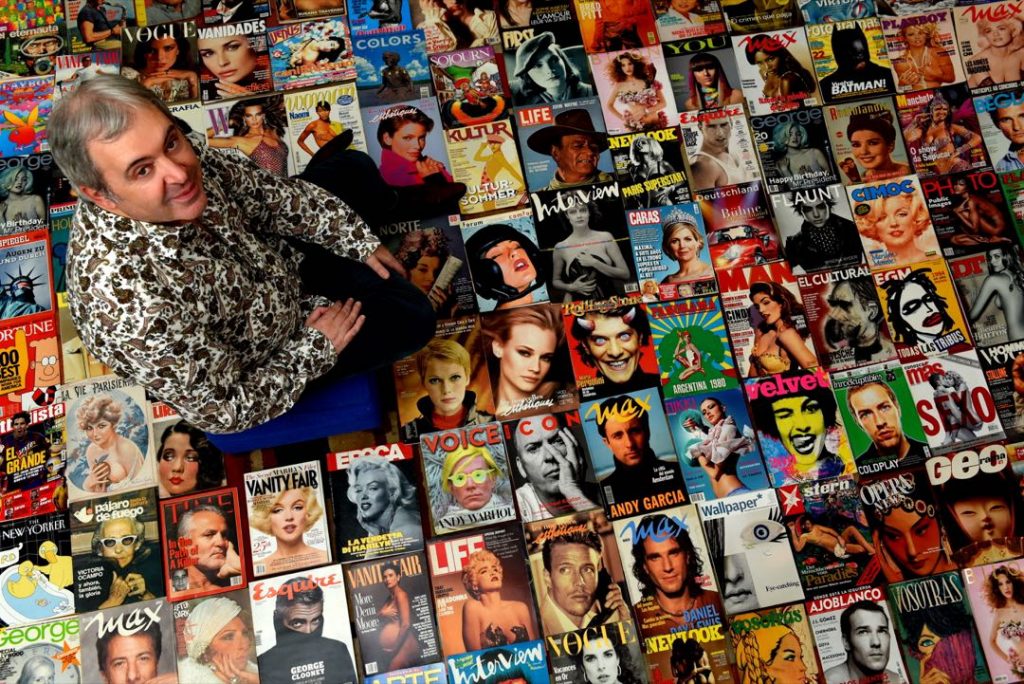 Juan Cantafio es el mayor coleccionista privado de tapas de revistas de Latinoamérica.