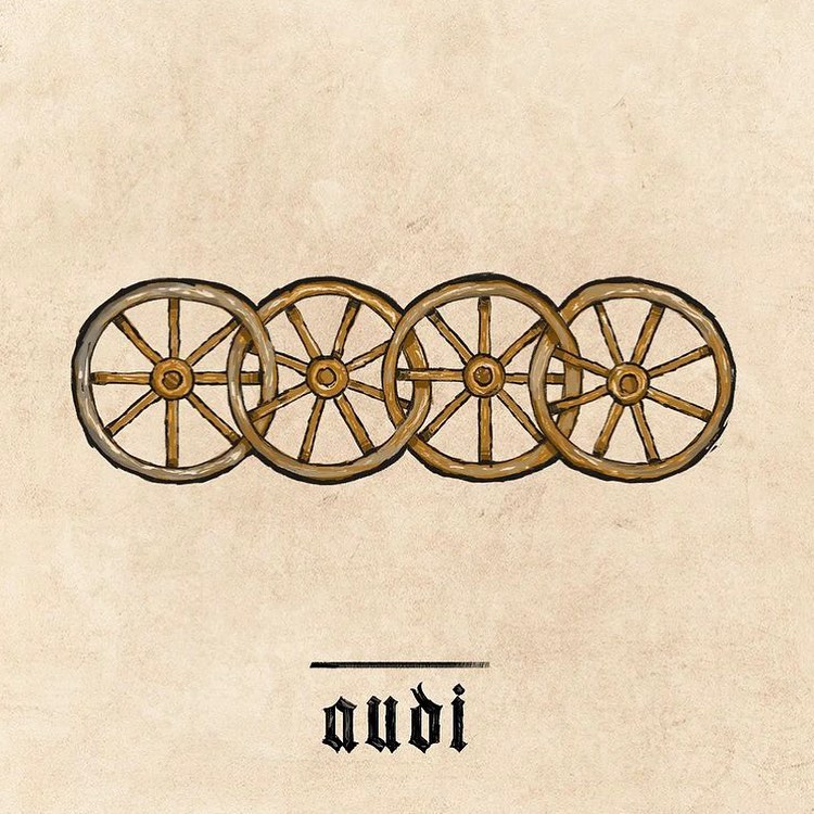 Audi según el proyecto "medieval branding" de Ilya Stallone. 