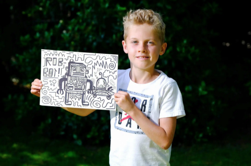 Joe Whale “The Doodle Boy” dibuja desde muy pequeño. 
