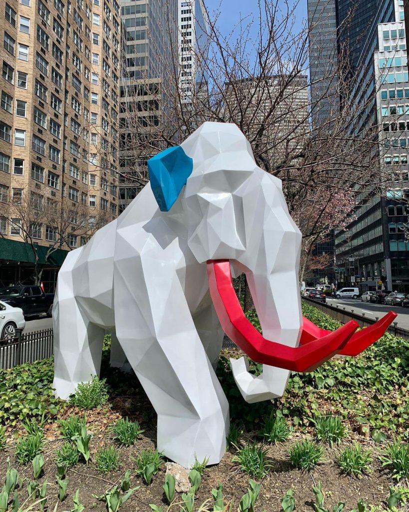 Los animales de Idriss B. en Park Avenue de Nueva York. 