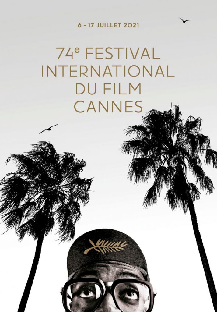El póster oficial de la 74ª edición del Festival de Cine de Cannes, un homenaje a Spike Lee también realizado por el estudio de diseño gráfico Hartland Villa. 