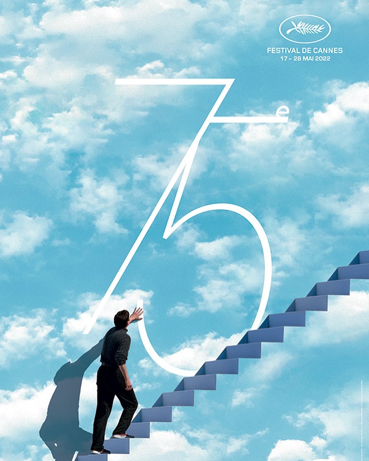 El póster oficial de la 75ª edición del Festival de Cine de Cannes. 