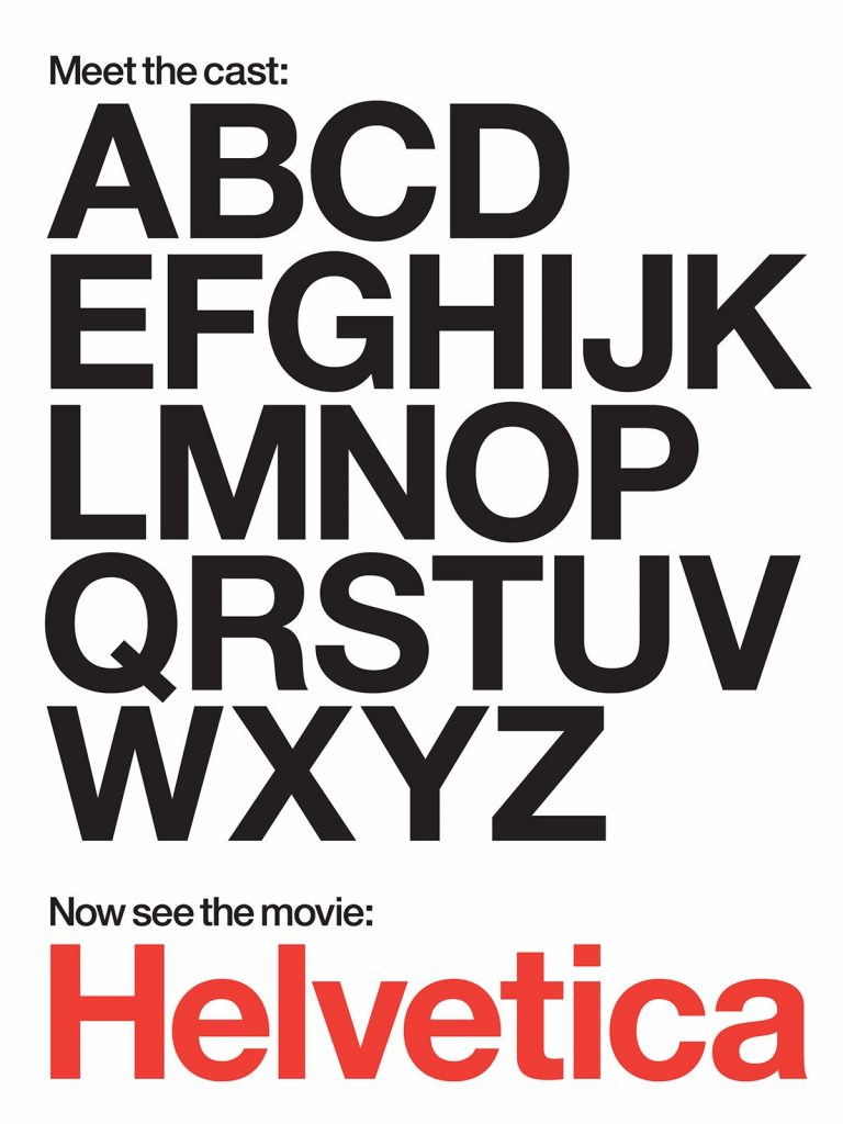 La fuente Helvética nació como un alfabeto tipográfico limpio y útil. 