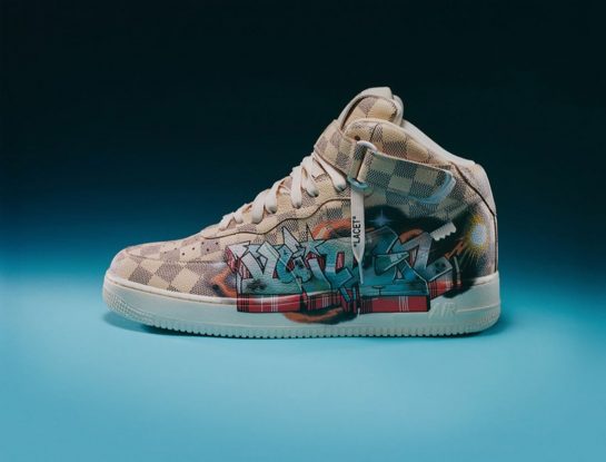 La zapatilla Nike Air Force 1 se reinventa ¡y brilla! de la mano de Louis Vuitton