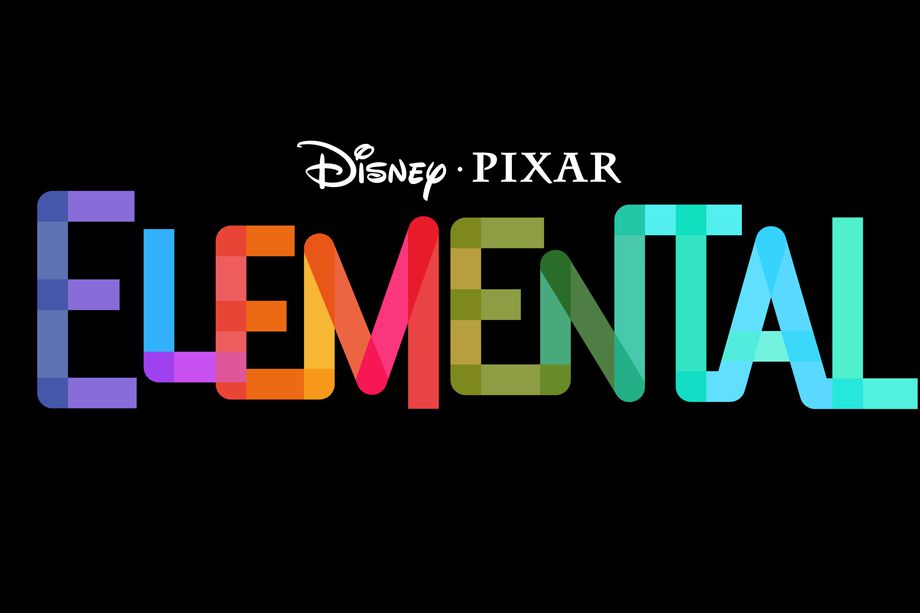 El logo y tipografía de "Elemental", la nueva película de Disney y Pixar. 
