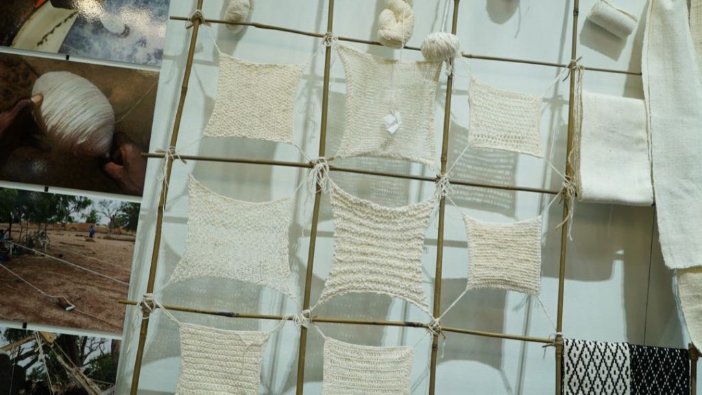 Tejidos de lana natural nativos de África. 