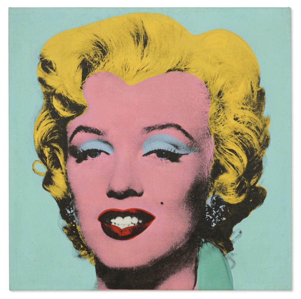 La obra “Shot Sage Blue Marilyn” de Andy Warhol. 