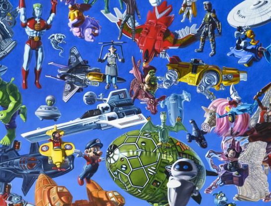 ¿Dónde está…? Una pintura reúne personajes y objetos icónicos de la cultura pop