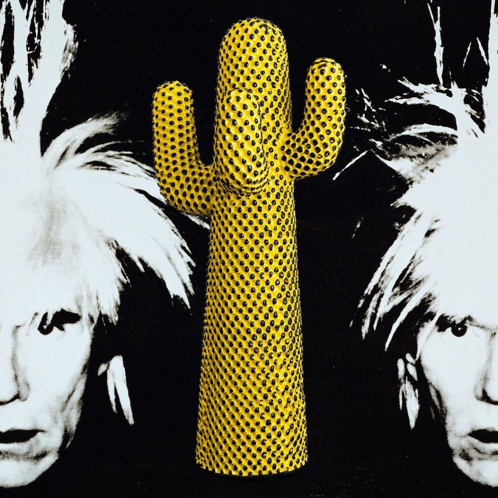 El cactus pop, con el estilo de Andy Warhol. 