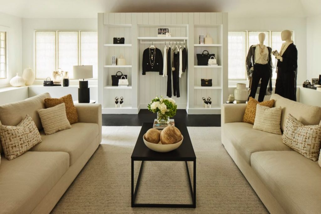El interior de la casa que diseñó Chanel en los Hamptons.