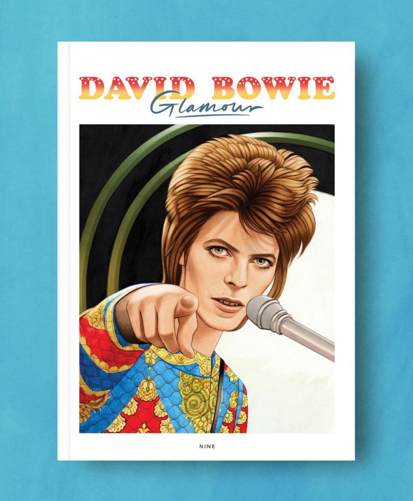 Un retrato de David Bowie de Helen Green para el fanzine David Bowie Glamour.