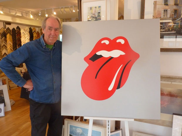 John Pasche, el diseñador gráfico creador del logotipo de The Rolling Stones. 