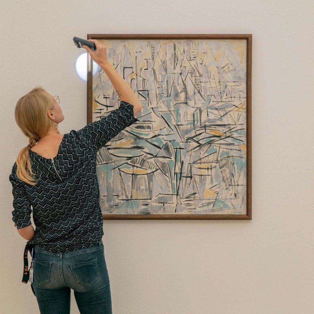 “Mondrian Evolution” muestra el gran nivel de experimentación del artista. 