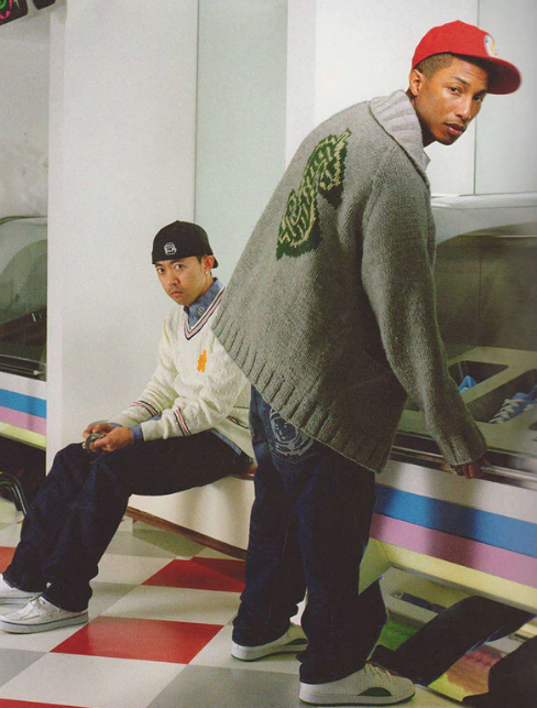 Pharrell Williams creó Billionaire Boys Club en 2003 junto con Nigo. 