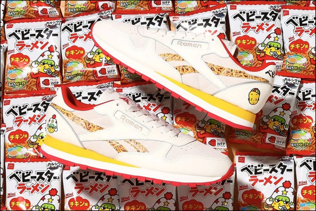 La sneaker de Reebok inspirada en el ramen sólo estará disponible en Japón. Foto: Fotonoticias. 