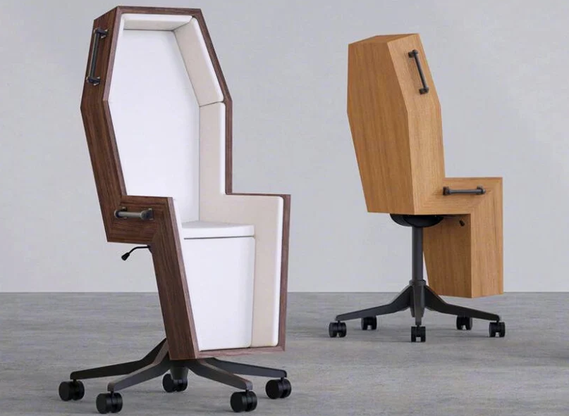 El diseño con humor (negro) de Chairbox. 