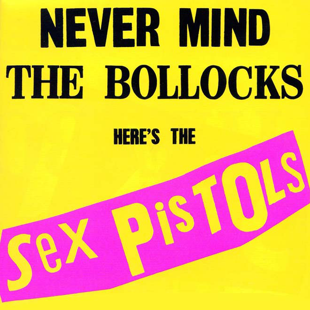 La tapa del single "Nevermind The Bollocks" de Sex Pistols. 
