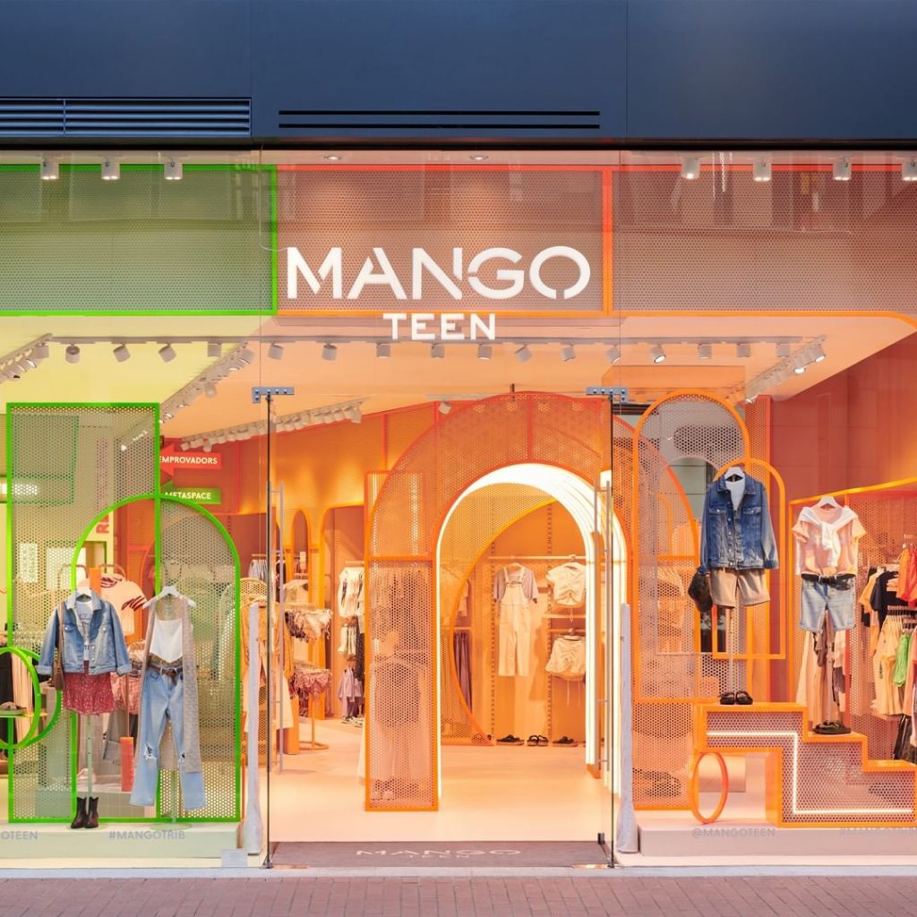 La tienda Mango Teen en Barcelona. 