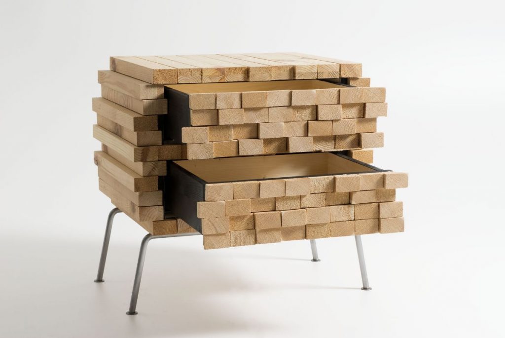   “Wooden Heap”, un diseño ícono de Boris Dennler. 