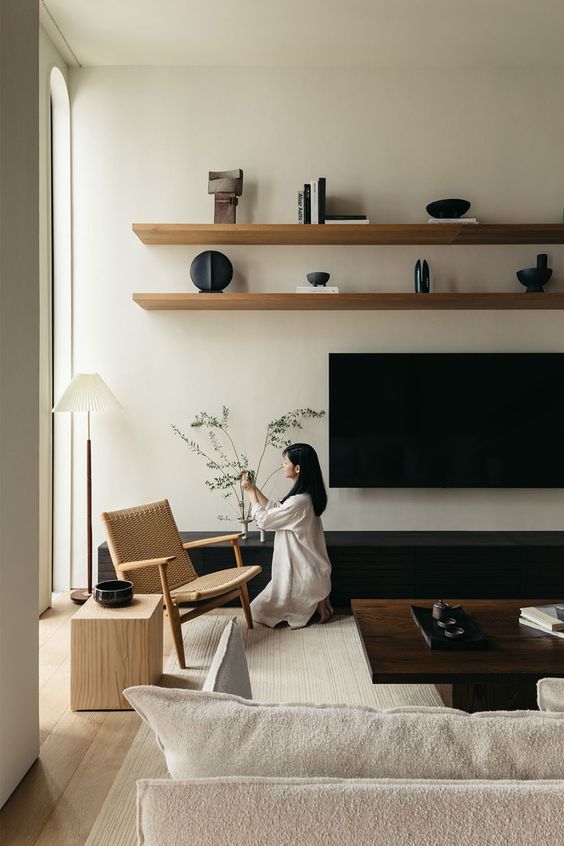 El estilo japandi consagra lo simple y el minimalismo interior. 