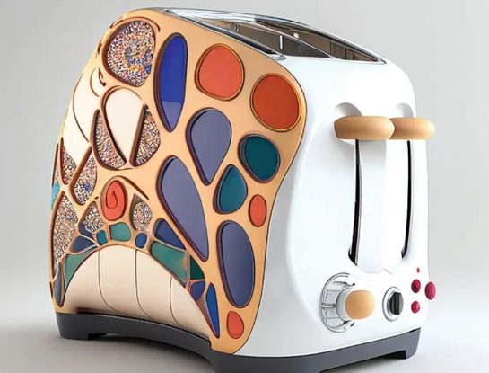 Diseño gráfico + arte digital: así se verían los electrodomésticos con el estilo de Gaudí