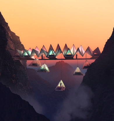 Floating Retreat: las espectaculares carpas flotantes en Emiratos Árabes