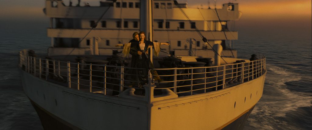 Leonardo DiCaprio esJack y Kate Winslet es Rose en "Titanic", el fenómeno cinematográfico de 1997. 
