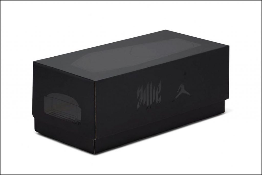 La caja para descubrir las nuevas Jordan Hex Mule de Billie Eilish. 