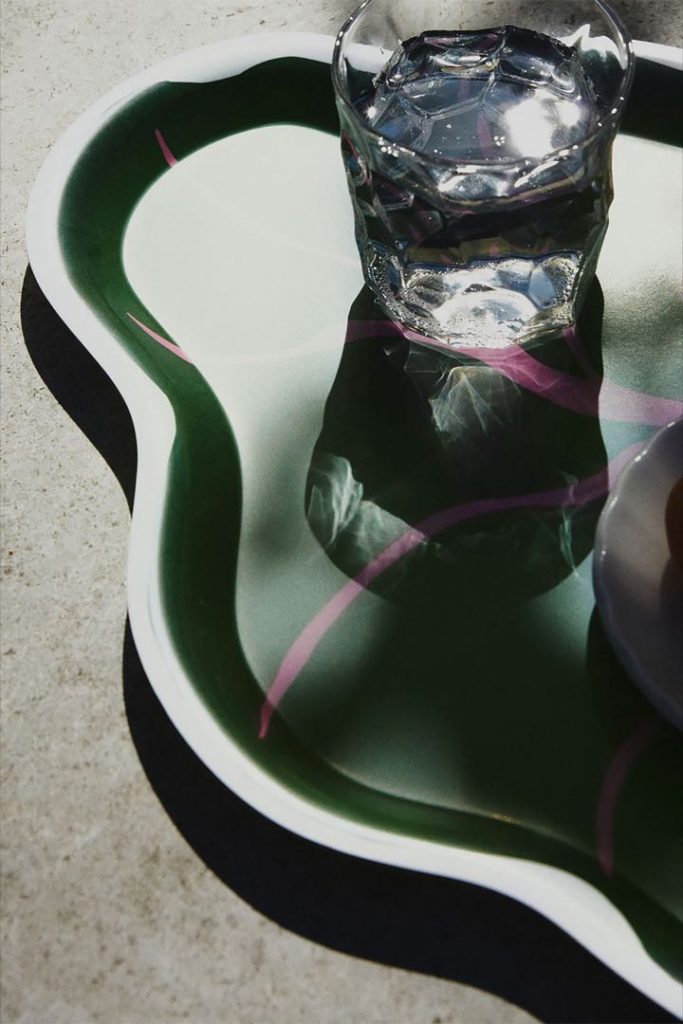 La cristalería de la línea Bastua de Ikea y Marimekko. 